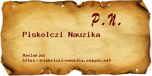 Piskolczi Nauzika névjegykártya